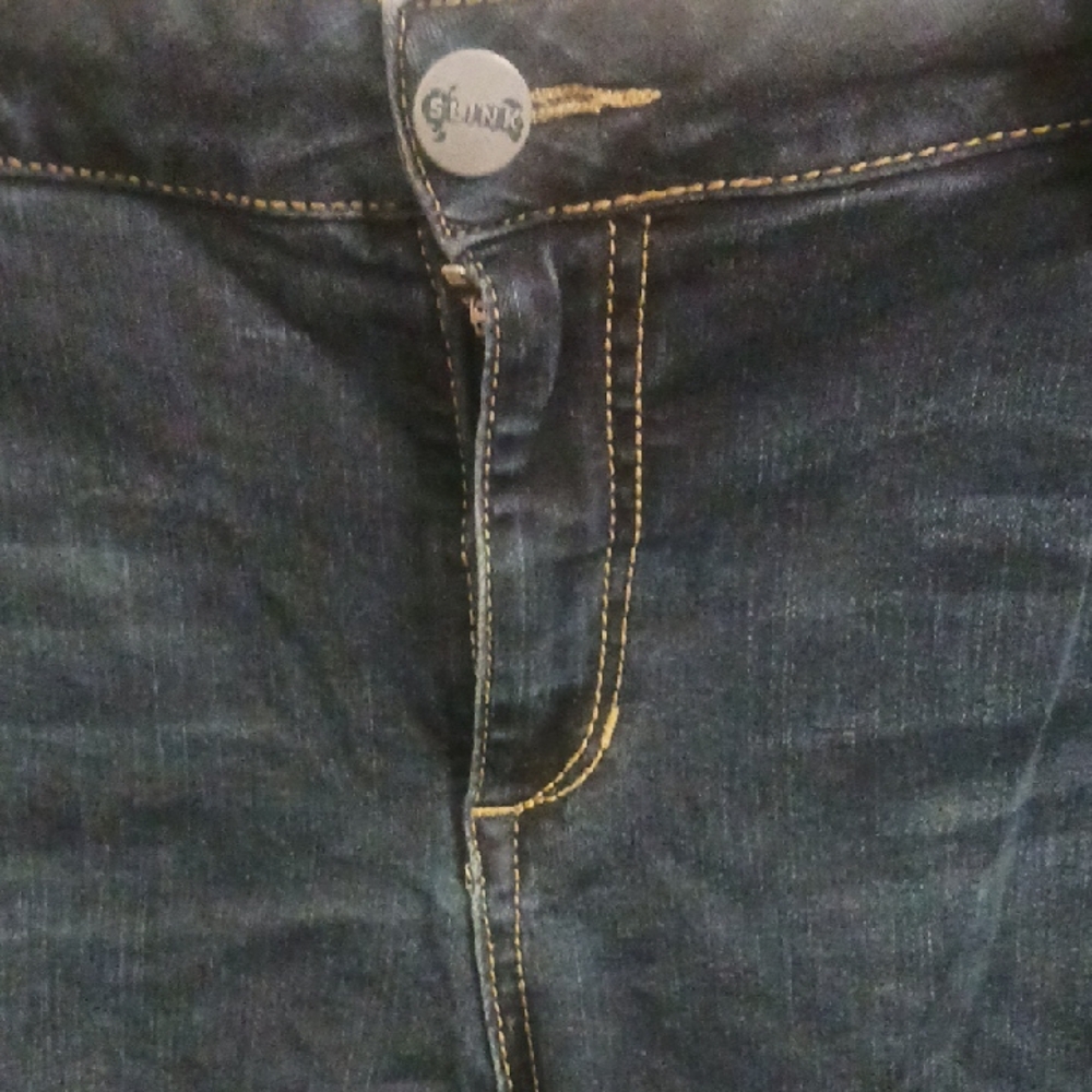 Dark Blue Skinny Denim Jeans for Women - Picture 3 of 15